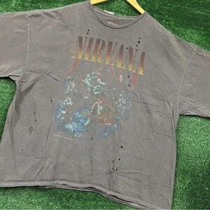 Urban Outfitters Gray Nirvana Tee
